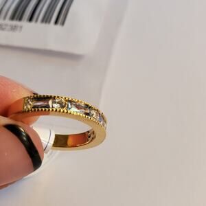 Anthropologie Flat Stone Pattern Ring New with tags Size 7 /8